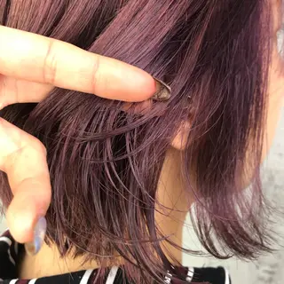 ショート カラー 小顔レイヤー/ ベージュ🤍Rieのヘアスタイル