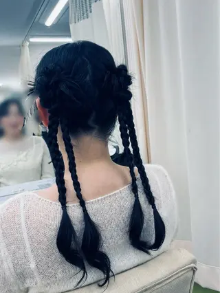 ロング YUMEYAKATA 五条店のヘアスタイル