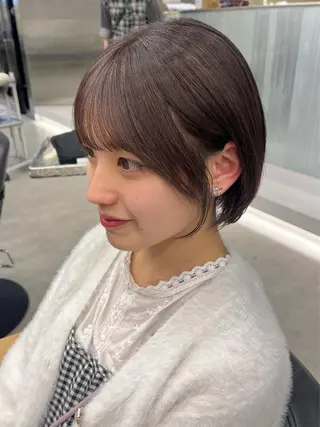 ショート カラー マツエク・マツパ mai🤍縮毛酸性ス トレート/アイリストのヘアスタイル