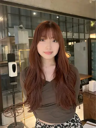 ロング カラー ヘアアレンジ レイヤー/艶髪矯正 🪐takushiのヘアスタイル