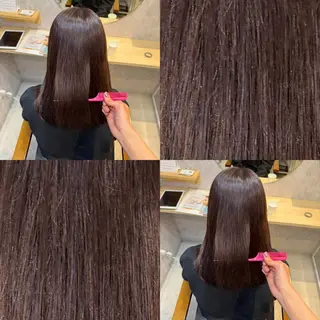 ミディアム ほの かのヘアスタイル