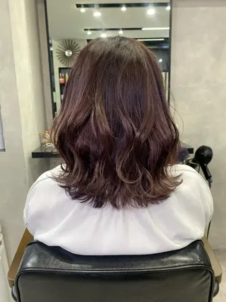 ミディアム カラー ヘアアレンジ FAAM Tsuneのヘアスタイル