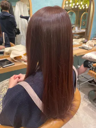 ロング カラー 縮毛矯正/レイヤー taiga🧡のヘアスタイル