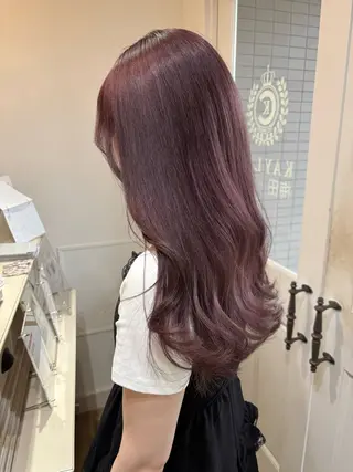 ロング カラー Risa🐈⬛/ グレージュ/透明感のヘアスタイル