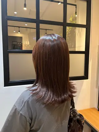 ミディアム カラー ワンカラー/ハイトー ン🪽MiYU🪽のヘアスタイル