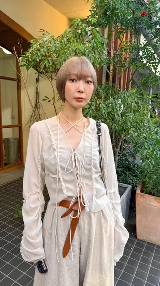 ショート カラー つくばUtooe's 副店長 寺沢颯のヘアスタイル
