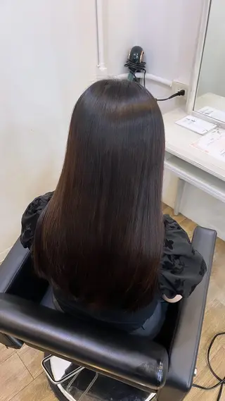ロング パーマ 冨田 悠稀/ 髪質改善縮毛&カラーのヘアスタイル