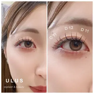 マツエク・マツパ ULUS mamiのマツエク・マツパデザイン