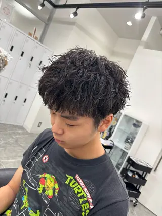 パーマ メンズ メンズスタイリスト✨ 助川龍哉のヘアスタイル