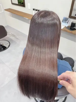 ロング 縮毛矯正、髪質改善/ 松田 龍之介のヘアスタイル