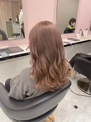 ロング カラー ♥️韓国風透明感 暖色misa♥️のヘアスタイル