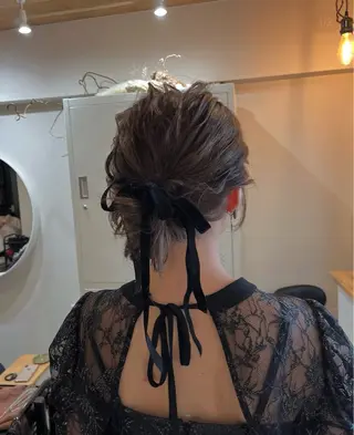 ヘアアレンジ 下石怜子/レイヤー/ 透明感カラーのヘアスタイル