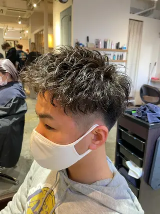 パーマ メンズ 優真/難波で 1番パーマが上手いのヘアスタイル