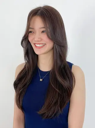セミロング カラー ITbyALBUM 中野店のヘアスタイル
