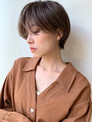 ショート カラー パーマ ヘアアレンジ くびれレイヤー/艶 カラー　MADOKAのヘアスタイル