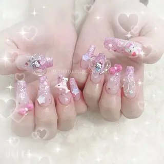 ネイル pourtoi 立川 manami⟡.·のネイルデザイン