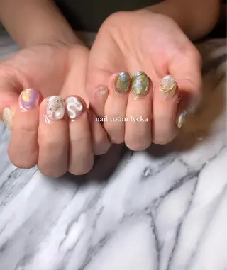 ネイル ネイルルームリッカ 𝐦𝐚𝐲𝐮のネイルデザイン