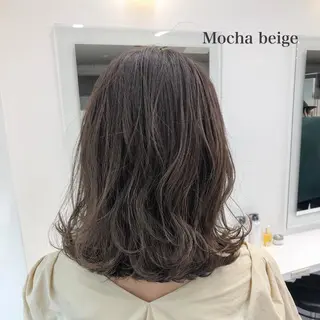 ミディアム カラー パーマ ヘアアレンジ メンズ キッズ ネイル マツエク・マツパ 当日予約⭕️ Rene’のヘアスタイル