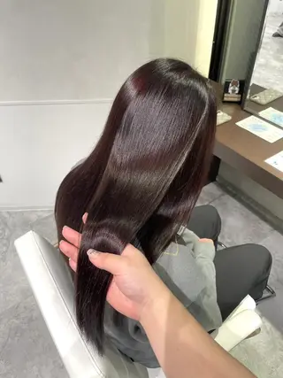 ロング 縮毛矯正特化🩰 竹口はるかのヘアスタイル