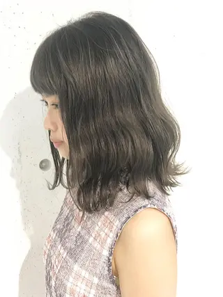 ミディアム 🌱初夏の透け感カ ラー🌱HIDEKAのヘアスタイル