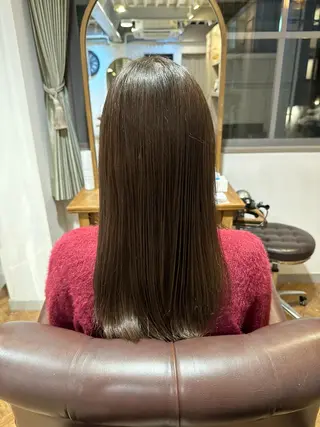 セミロング カラー 馬渕 拓海のヘアスタイル
