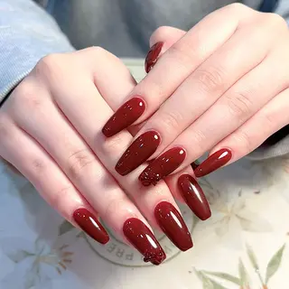 ネイル 🎀kira 長さだし💗モチ最高のネイルデザイン