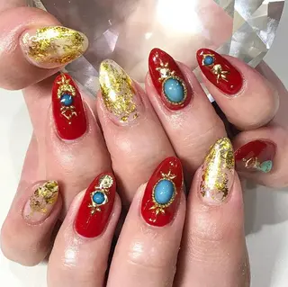 ネイル 渋谷／チップ長さ出し 👑アプレgel-xのネイルデザイン
