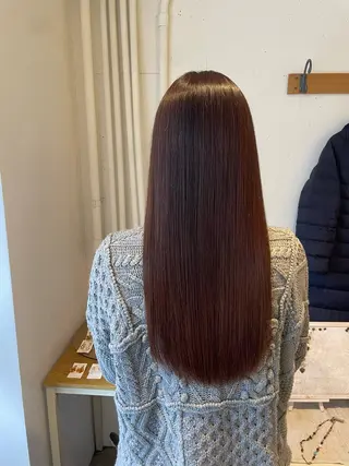 ロング カラー ヘアアレンジ 鴫原 亜弥のヘアスタイル