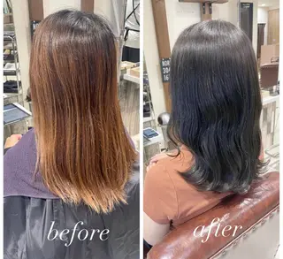 セミロング KAI RIKAのヘアスタイル