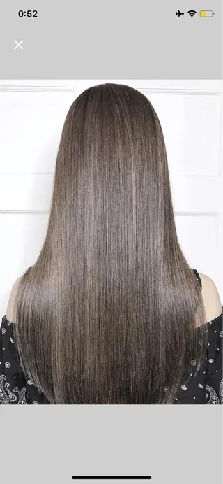 セミロング カラー 前髪顔周りカット 沼田 拓斗のヘアスタイル