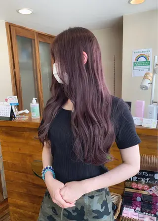 ロング カラー 矢野 晃平のヘアスタイル