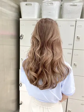 ロング ヘアアレンジ 🫧ハイトーン/ 髪質改善/ヒナタ🫧のヘアスタイル