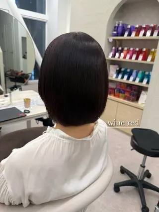 ミディアム カラー 美髪矯正/ベージュ カラー🧸綾里のヘアスタイル