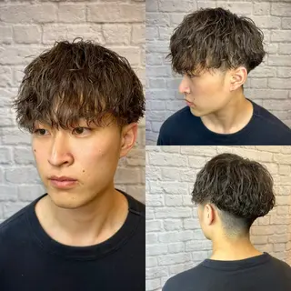 ショート パーマ 【メンズパーマ/フェ ード特化】小野田悠希のヘアスタイル