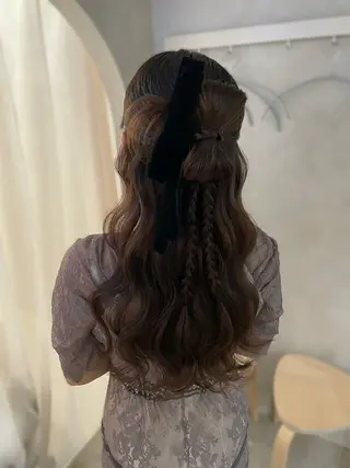 ロング ヘアアレンジ ヘアセット/まつ毛 /YUKIOUA⛄️のマツエク・マツパデザイン