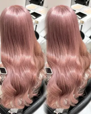 ロング カラー 盛れる顔まわり🤍 渋谷/Risa🎀のヘアスタイル