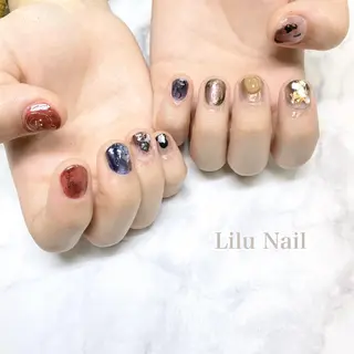 ネイル モチの良さ◉ フィルインネイル♡のネイルデザイン