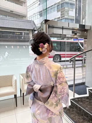 ロング ヘアアレンジ BiBi 藪 菜月のヘアスタイル