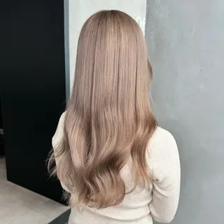 カラー LENA🎀 ハイトーン/エクステのヘアスタイル