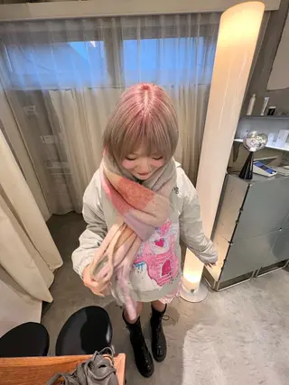 ショート カラー 圧倒的デザイン力 店長🎨RENAのヘアスタイル