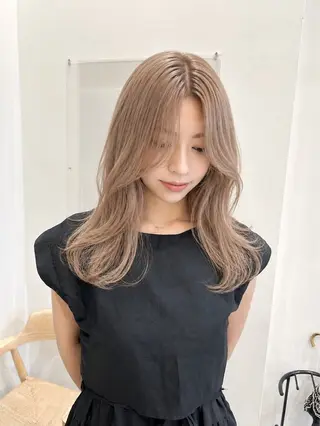 セミロング カラー keshiki 大名のヘアスタイル