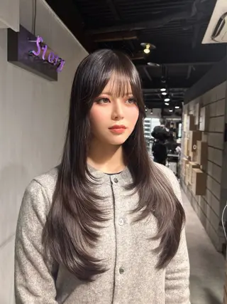 ロング MEI🎀レイヤー 🎀韓国styleのヘアスタイル