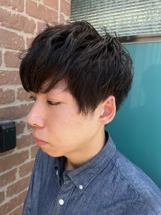 ショート カラー パーマ ヘアアレンジ メンズ キッズ ネイル マツエク・マツパ アイブロウ 久木原 ゆりのヘアスタイル
