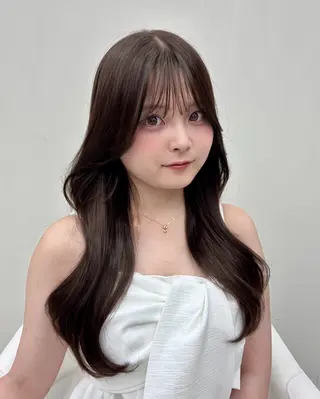 ロング 𝗆𝗂𝗒𝗎 🐈⬛🎀のヘアスタイル