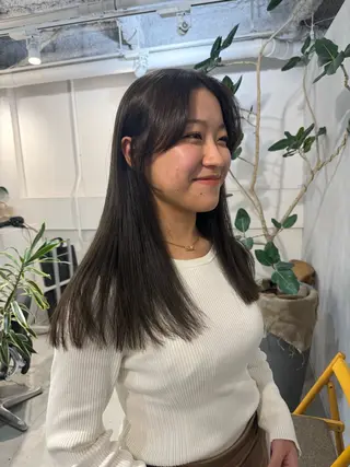 セミロング 100%可愛い顔周り 💓レイヤー/しずくのヘアスタイル