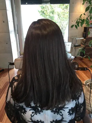 ロング カラー 透明感カラー ボブ/ 直感カラー診断のヘアスタイル