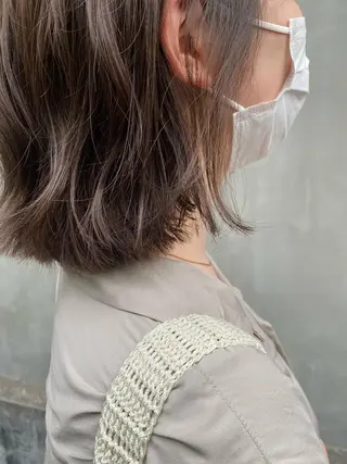 ミディアム カラー パーマ ヘアアレンジ メンズ キッズ ネイル マツエク・マツパ インナーカラー/ KANAのヘアスタイル