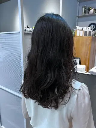 セミロング パーマ 伊藤 壮尭のヘアスタイル