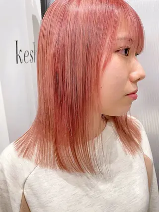 ミディアム KAZU/レイヤー レイヤー/ハイトーンのヘアスタイル