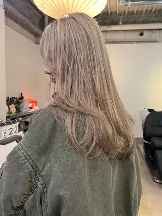 ロング カラー 🫧suzuno 🫧ブリーチ強化のヘアスタイル